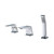 ALFI Polished Chrome Deck Mounted Single Handle Tub Filler Faucet & Hand Shower - AB2464-PC