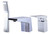 ALFI Polished Chrome Deck Mounted Single Handle Tub Filler Faucet & Hand Shower - AB2464-PC