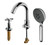 Alfi AB2503-PC Polished Chrome Deck Mounted Tub Filler Faucet with Hand Held Showerhead