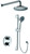 ALFI Polished Chrome Round Style 2 Way Thermostatic Shower Faucet Set - AB2545-PC