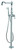 ALFI Polished Chrome Free Standing Floor Mounted Bath Tub Filler Faucet and Hand Shower - AB2553-PC
