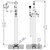 Alfi AB2553-PC Polished Chrome Free Standing Floor Mounted Bath Tub Filler Faucet and Hand Shower