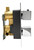 ALFI Polished Chrome Square Knob 1 Way Thermostatic Shower Mixer Faucet - AB2601-PC