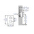 Alfi AB2601-PC Polished Chrome Square Knob 1 Way Thermostatic Shower Mixer Faucet
