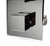 ALFI Polished Chrome Square Knob 1 Way Thermostatic Shower Mixer Faucet - AB2601-PC