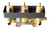 ALFI Black Matte 3-Way Thermostatic Valve Shower Mixer Faucet with Square Knobs - AB2801-BM