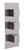 ALFI Brushed Nickel Concealed 3-Way Thermostatic Valve Shower Mixer Faucet with Square Knobs - AB2801-BN