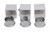 Alfi AB2801-BN Brushed Nickel Concealed 3-Way Thermostatic Valve Shower Mixer Faucet with Square Knobs