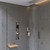 ALFI Brushed Nickel Concealed 3-Way Thermostatic Valve Shower Mixer Faucet with Square Knobs - AB2801-BN