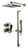 ALFI Brushed Nickel 2 Way Thermostatic Square Shower Faucet Set - AB2830-BN