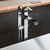 ALFI Polished Chrome Single Hole Floor Mounted Waterfall Tub Filler Faucet - AB2843-PC