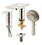 ALFI Brushed Nickel Deck Mounted Tub Filler Faucet with Hand Held Showerhead - AB2879-BN