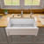Alfi AB3018ARCH-W 30" x 18" White Arched Apron Thick Wall Fireclay Single Bowl Farmhouse Sink