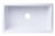 ALFI 30" x 18" White Arched Apron Thick Wall Fireclay Single Bowl Farmhouse Sink - AB3018ARCH-W