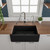 ALFI 30" x 18" Black Matte Reversible Smooth / Fluted Single Bowl Fireclay Farmhouse Sink - AB3018HS-BM