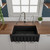 ALFI 30" x 18" Black Matte Reversible Smooth / Fluted Single Bowl Fireclay Farmhouse Sink - AB3018HS-BM