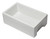 ALFI 30" x 18" White Reversible Smooth / Fluted Single Bowl Fireclay Farmhouse Sink - AB3018HS-W