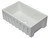 ALFI 30" x 18" White Reversible Smooth / Fluted Single Bowl Fireclay Farmhouse Sink - AB3018HS-W