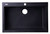 ALFI Black 30" x 20" Drop-In Single Bowl Granite Composite Kitchen Sink - AB3020DI-BLA