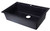 Alfi AB3020DI-BLA Black 30" x 20" Drop-In Single Bowl Granite Composite Kitchen Sink