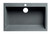 ALFI Titanium 30" x 20" Drop-In Single Bowl Granite Composite Kitchen Sink - AB3020DI-T