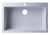 Alfi AB3020DI-W White 30" x 20" Drop-In Single Bowl Granite Composite Kitchen Sink