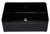ALFI 30" x 21" Black Reversible Single Fireclay Farmhousehouse Kitchen Sink - AB3020SB-BG