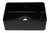 ALFI 30" x 21" Black Reversible Single Fireclay Farmhousehouse Kitchen Sink - AB3020SB-BG