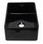 ALFI 30" x 21" Black Reversible Single Fireclay Farmhousehouse Kitchen Sink - AB3020SB-BG