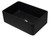 ALFI 30" x 21" Black Reversible Single Fireclay Farmhousehouse Kitchen Sink - AB3020SB-BM