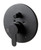 ALFI Black Matte Shower Valve with Rounded Lever Handle and Diverter - AB3101-BM