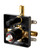 ALFI Black Matte Shower Valve with Rounded Lever Handle and Diverter - AB3101-BM