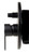 ALFI Black Matte Shower Valve with Rounded Lever Handle and Diverter - AB3101-BM
