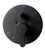 ALFI Black Matte Shower Valve with Rounded Lever Handle and Diverter - AB3101-BM
