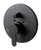 Alfi Black Matte Shower Valve with Rounded Lever Handle and Diverter