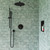 Alfi Black Matte Shower Valve with Rounded Lever Handle and Diverter