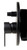 ALFI Black Matte Shower Valve with Rounded Lever Handle and Diverter - AB3101-BM
