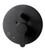 ALFI Black Matte Shower Valve with Rounded Lever Handle and Diverter - AB3101-BM