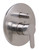ALFI Brushed Nickel Shower Valve Mixer with Rounded Lever Handle and Diverter - AB3101-BN