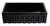 ALFI Black Gloss 33" x 18" Reversible Fluted / Smooth Fireclay Farm Sink - AB3318HS-BG