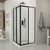 DreamLine Cornerview 40 1/2 in. D x 40 1/2 in. W x 72 in. H Framed Sliding Shower Enclosure in Satin Black
