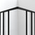 DreamLine Cornerview 40 1/2 in. D x 40 1/2 in. W x 72 in. H Framed Sliding Shower Enclosure in Satin Black