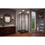 DreamLine Cornerview 36 in. D x 36 in. W x 74 3/4 in. H Framed Sliding Shower Enclosure and Shower Base Kit in Satin Black