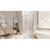 DreamLine Flex 44-48 in. W x 72 in. H Semi-Frameless Pivot Shower Door in Brushed Nickel