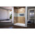 DreamLine Flex 30 in. D x 60 in. W x 74 3/4 in. H Semi-Frameless Shower Door in Brushed Nickel with Left Drain White Base Kit
