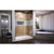 DreamLine Flex 30 in. D x 60 in. W x 74 3/4 in. H Semi-Frameless Shower Door in Brushed Nickel with Right Drain White Base Kit