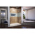 DreamLine Flex 34 in. D x 60 in. W x 74 3/4 in. H Semi-Frameless Shower Door in Brushed Nickel with Right Drain Biscuit Base Kit