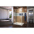 DreamLine Flex 36 in. D x 48 in. W x 74 3/4 in. H Semi-Frameless Shower Enclosure in Brushed Nickel with Left Drain Biscuit Base