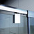 DreamLine Flex 36 in. D x 48 in. W x 74 3/4 in. H Semi-Frameless Shower Enclosure in Brushed Nickel with Right Drain White Base