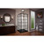 DreamLine French Corner 42 in. D x 42 in. W x 74 3/4 in. H Framed Sliding Shower Enclosure in Satin Black and Black Acrylic Base